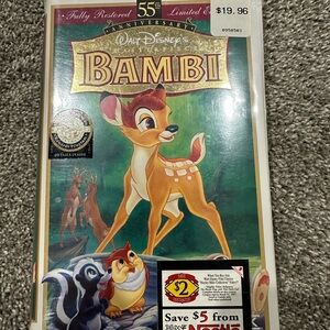 Walt Disney's Bambi 55th Anniversary Edition VHS new sealed